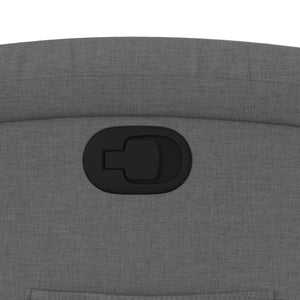 Fauteuil inclinable gris foncé tissu