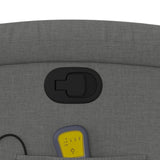 Fauteuil inclinable de massage en tissu gris foncé