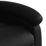 Fauteuil de massage inclinable noir similicuir