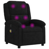 Fauteuil de massage inclinable noir velours
