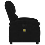 Fauteuil de massage inclinable noir velours