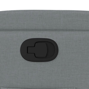 Fauteuil inclinable en tissu gris clair