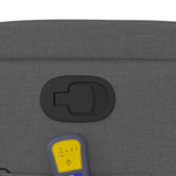 Fauteuil de massage inclinable gris foncé tissu