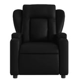 Fauteuil de massage inclinable noir similicuir