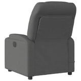 Fauteuil de massage inclinable gris foncé tissu