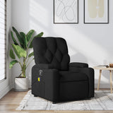 Fauteuil de massage inclinable noir tissu