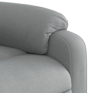 Fauteuil inclinable en tissu gris clair