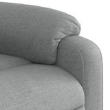 Fauteuil de massage inclinable gris clair tissu