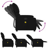 Fauteuil de massage inclinable noir tissu