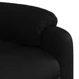 Fauteuil de massage inclinable noir similicuir