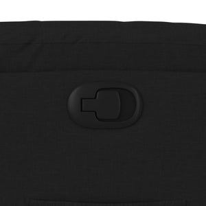 Fauteuil inclinable en tissu noir