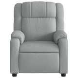 Fauteuil de massage inclinable gris clair tissu