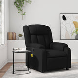 Fauteuil de massage inclinable noir similicuir
