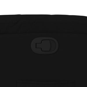 Fauteuil inclinable en tissu noir