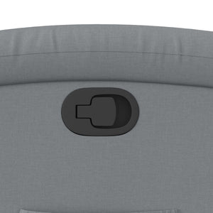 Fauteuil inclinable gris clair tissu
