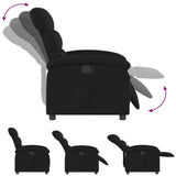 Fauteuil inclinable noir tissu