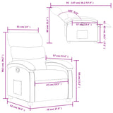 Fauteuil inclinable vert foncé tissu