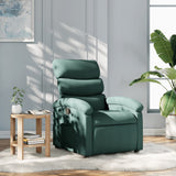 Fauteuil inclinable vert foncé tissu