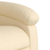 Fauteuil inclinable crème tissu