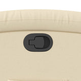 Fauteuil inclinable crème tissu