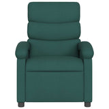 Fauteuil inclinable de massage vert foncé tissu