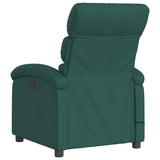 Fauteuil inclinable de massage vert foncé tissu