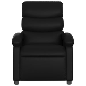 Fauteuil inclinable noir similicuir