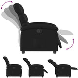 Fauteuil inclinable noir similicuir