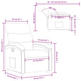 Fauteuil inclinable noir similicuir