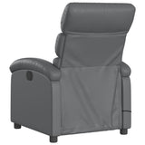 Fauteuil de massage inclinable gris similicuir