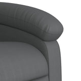 Fauteuil de massage inclinable gris similicuir