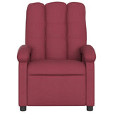 Fauteuil de massage inclinable rouge bordeaux tissu