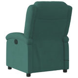 Fauteuil inclinable de massage vert foncé velours