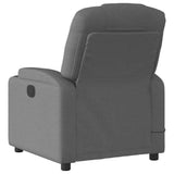 Fauteuil inclinable de massage gris foncé tissu