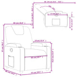 Fauteuil inclinable noir similicuir