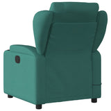 Fauteuil inclinable de massage vert foncé tissu