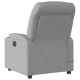 Fauteuil inclinable de massage gris clair tissu