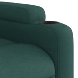 Fauteuil inclinable de massage vert foncé tissu