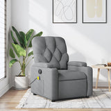 Fauteuil inclinable de massage gris clair tissu