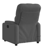 Fauteuil inclinable de massage gris foncé tissu