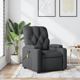Fauteuil inclinable de massage gris foncé tissu