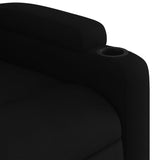 Fauteuil inclinable de massage noir tissu