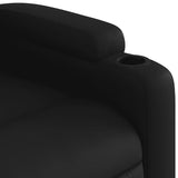 Fauteuil de massage inclinable noir similicuir