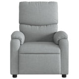 Fauteuil inclinable de massage gris clair tissu