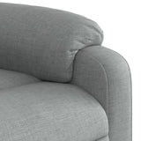 Fauteuil inclinable de massage gris clair tissu
