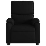 Fauteuil de massage inclinable noir similicuir