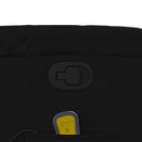 Fauteuil de massage inclinable noir similicuir