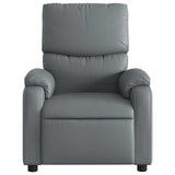 Fauteuil de massage inclinable gris similicuir