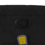 Fauteuil inclinable de massage noir tissu microfibre