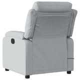 Fauteuil inclinable de massage gris clair tissu